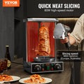 80W Electric Shawarma Knife Doner Kebab Meat Slicer 2 Blades