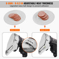 80W Electric Shawarma Knife Doner Kebab Meat Slicer 2 Blades