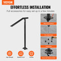 Handrail 1-3 Step Steel Railing 150kg Capacity Screw Kit