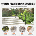 Outdoor Stair Handrail 165LBS Aluminum 152x89.5cm 4-5 Steps