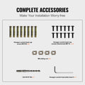 Outdoor Stair Handrail 165LBS Aluminum 152x89.5cm 4-5 Steps