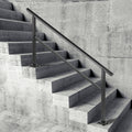 Outdoor Stair Handrail 165LBS Aluminum 152x89.5cm 4-5 Steps