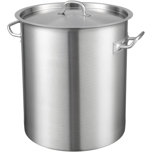 VEVOR Stainless Steel Stockpot 42 Quart Large Cooking Pot with Lid
