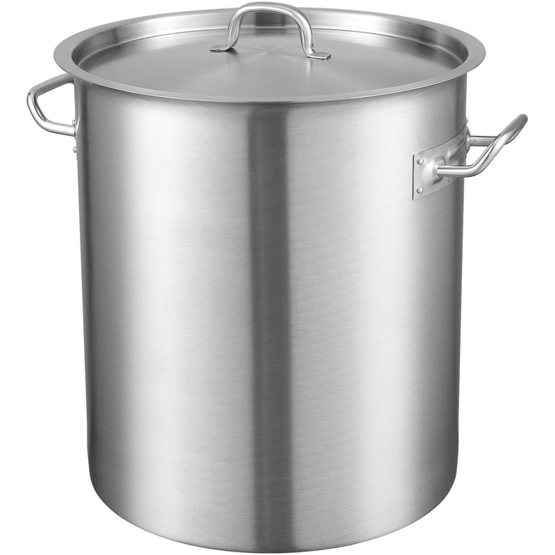 VEVOR Stainless Steel Stockpot 42 Quart Large Cooking Pot with Lid