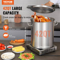 VEVOR Stainless Steel Stockpot 42 Quart Large Cooking Pot with Lid