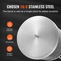 VEVOR Stainless Steel Stockpot 42 Quart Large Cooking Pot with Lid