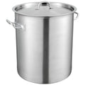 VEVOR Stainless Steel Stockpot 42 Quart Large Cooking Pot with Lid