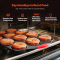 Baking Pan Set 10-Piece Nonstick Carbon Steel Silicone Handles