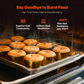 Baking Pan Set 3-Piece Nonstick Carbon Steel Silicone Handles