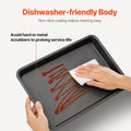 Baking Pan Set 3-Piece Nonstick Carbon Steel Silicone Handles
