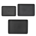 Baking Pan Set 3-Piece Nonstick Carbon Steel Silicone Handles