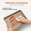 Baking Pan Set 3-Piece Nonstick Carbon Steel Silicone Handles