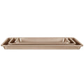 Baking Pan Set 3-Piece Nonstick Carbon Steel Silicone Handles