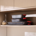 VEVOR Baking Pan Set 6-Piece Nonstick Carbon Steel Silicone Handles