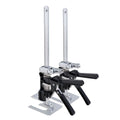 Labor Saving Arm Jack, 2 PCS 200 kg Bearing Capacity, Lifting up to 235 mm, Metal Hand Lifting Jack Tool with Magnetic Level, 2 Adjustment Modes, for Door, Window, Furniture, Woodworking, Black