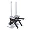 Labor Saving Arm Jack, 2 PCS 200 kg Bearing Capacity, Lifting up to 235 mm, Metal Hand Lifting Jack Tool with Magnetic Level, 2 Adjustment Modes, for Door, Window, Furniture, Woodworking, Black