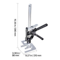 Labor Saving Arm Jack, 2 PCS 200 kg Bearing Capacity, Lifting up to 235 mm, Metal Hand Lifting Jack Tool with Magnetic Level, 2 Adjustment Modes, for Door, Window, Furniture, Woodworking, Black