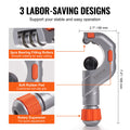 3PCS Tubing Cutter Set Copper Pipe Cutter Deburring Tool Heavy Duty