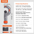 3PCS Tubing Cutter Set Copper Pipe Cutter Deburring Tool Heavy Duty