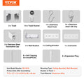 Ceiling Curtain Track Set 1.8m White Room Divider with Hooks