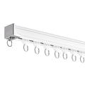 Ceiling Curtain Track Set 1.8m White Room Divider with Hooks