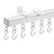 Ceiling Curtain Track 5.4m White Room Divider Set with Hooks
