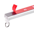 Ceiling Curtain Track 3M Self Adhesive No Drill White with Hooks