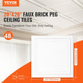 Ceiling Tiles 48-Pack 20x20cm Polystyrene Glue-up