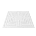 Ceiling Tiles 12-Pack 24x24 PVC White Echo Pattern Easy Installation