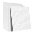 Ceiling Tiles 12-Pack 24x24 PVC White Echo Pattern Easy Installation
