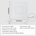Ceiling Tiles 12-Pack 24 x 24 in PVC Easy Installation White Geometric