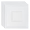 Ceiling Tiles 12-Pack 24 x 24 in PVC Easy Installation White Geometric