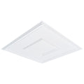 Ceiling Tiles 12-Pack 24 x 24 in PVC Easy Installation White Geometric