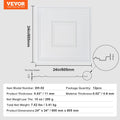 Ceiling Tiles 12 Pack 24x24 PVC White Geometric Easy Install