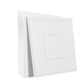 Ceiling Tiles 12 Pack 24x24 PVC White Geometric Easy Install