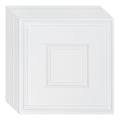 Ceiling Tiles 12 Pack 24x24 PVC White Geometric Easy Install