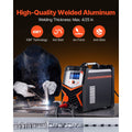 TIG Welder, 200A 6-In-1 Aluminum Welding Machine (LED Display) - AC TIG/DC TIG/AC Pulse TIG/DC Pulse TIG/Spot TIG/MMA(Stick), Electric Welder with Synergic Control IGBT