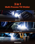 TIG Welder 205A 3-In-1 DC MMA Stick IGBT Inverter LED Display