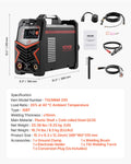 TIG Welder 205A 3-In-1 DC MMA Stick IGBT Inverter LED Display
