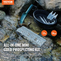 Gold Panning Kit 16 Pieces Sluice Box Classifier Magnet Prospecting
