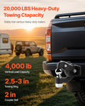 Pintle Hook 9070kg Towing Capacity 50.4mm Ball 63.5-76.2mm Ring
