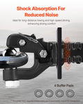 Pintle Hook 9070kg Towing Capacity 50.4mm Ball 63.5-76.2mm Ring