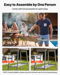 Foldable Charcoal Grill 0.16m² Portable BBQ Stainless Steel Camping