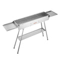 Foldable Charcoal Grill 0.16m² Portable BBQ Stainless Steel Camping