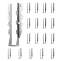50x Joist Hangers 40x38x199mm Rustproof Rafter Tie Brackets