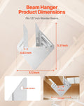 Hurricane Ties Rafter Brackets 25pc 135x40x63mm Heavy Duty Straps