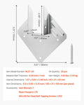 Hurricane Ties Rafter Brackets 25pc 135x40x63mm Heavy Duty Straps