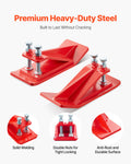 Tractor Bucket Protector 2PC Heavy Duty Steel Edge Red
