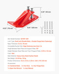 Tractor Bucket Protector 2PC Heavy Duty Steel Edge Red