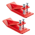 Tractor Bucket Protector 2PC Heavy Duty Steel Edge Red